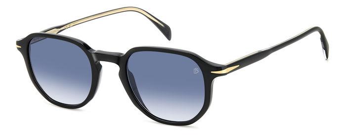 0716736965390 - Herren DB 1140 S 807 08 Gläser SONNENBRILLEN Acetat Schwarz Blau Geometrisch  Schattiert