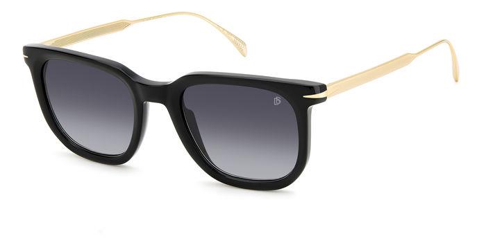 0716736965482 - Herren DB 7119 S 2M2 9O Gläser SONNENBRILLEN Acetat Schwarz Gold Grau Quadratisch  Schattiert