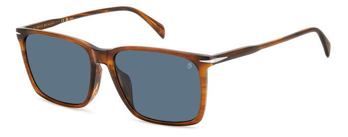 0716736966977 - Herren DB 1145 G S EX4 KU Gläser SONNENBRILLEN Acetat Braunes Horn Blau Quadratisch