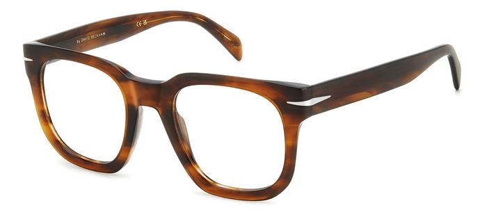 0716736967295 - Herren DB 7123 EX4 Rahmen von BRILLEN Acetat Braunes Horn  Quadratisch