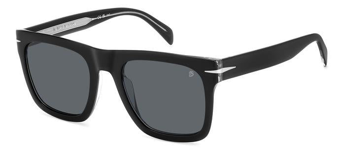 0716736968100 - Herren DB 7000 S FLAT 7C5 IR Gläser SONNENBRILLEN Acetat Schwarz Grau Quadratisch