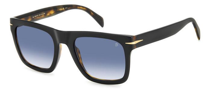 0716736968117 - Herren DB 7000 S FLAT WR7 08 Gläser SONNENBRILLEN Acetat Schwarz   Havanna Blau Quadratisch  Schattiert