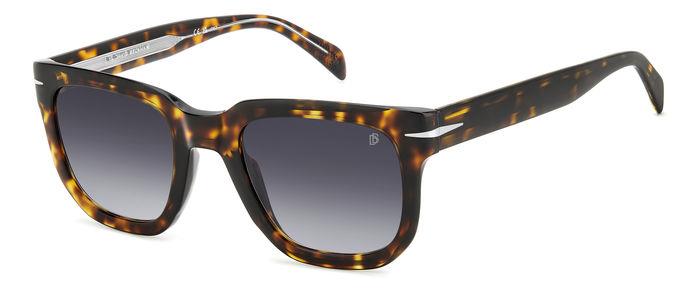 0716736968162 - Herren DB 7118 S 086 9O Gläser SONNENBRILLEN Acetat Havanna Grau Quadratisch  Schattiert