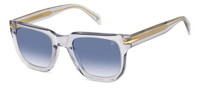 0716736968179 - Herren DB 7118 S 63M 08 Gläser SONNENBRILLEN Acetat Grau Hellblau Quadratisch  Schattiert