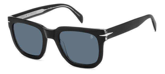 0716736968186 - Herren DB 7118 S 7C5 KU Gläser SONNENBRILLEN Acetat Schwarz Blau Quadratisch