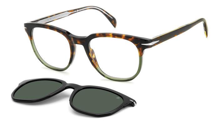 0716736968223 - Herren DB 7120 CS PHW UC Gläser SONNENBRILLEN Acetat Havanna Grün Grün Quadratisch Polarisiert