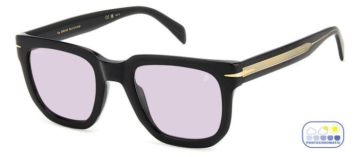 0716736968414 - Herren DB 7118 S 807 ke Gläser SONNENBRILLEN Acetat Schwarz Grau Quadratisch Photochromatisch