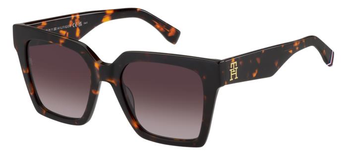 0716736971759 - Damen TH 2100 S 086 HA Gläser SONNENBRILLEN Acetat Havanna Braun Quadratisch  Schattiert