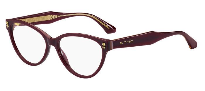 0716736972190 - Frau Etro 0014 LHF Rahmen von BRILLEN Acetat Rot  Katzenauge