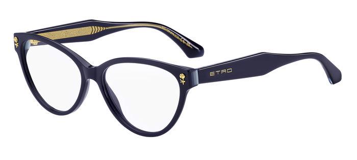 0716736972206 - Frau Etro 0014 PJP Rahmen von BRILLEN Acetat Blau  Katzenauge