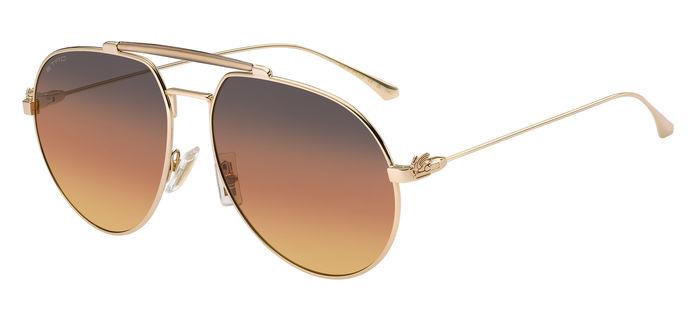 0716736973159 - Unisex Etro 0022 s 000 v5 Gläser SONNENBRILLEN Metall Gold Orange Pilot Normal Schattiert