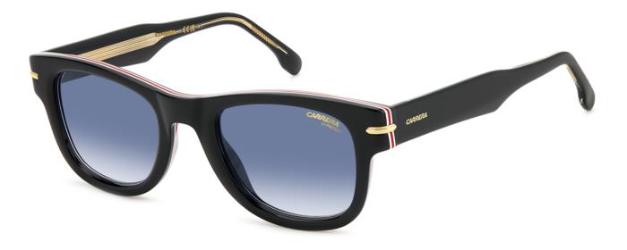 0716736976662 - Herren CARRERA 330 S 807 08 Gläser SONNENBRILLEN Acetat Schwarz Blau Quadratisch  Schattiert