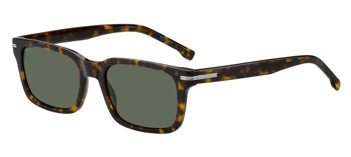 0716736977287 - Herren BOSS 1628 S 086 QT Gläser SONNENBRILLEN Acetat Havanna Grün Quadratisch