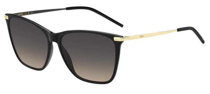 0716736977478 - Damen BOSS 1661 S 2M2 PR Gläser SONNENBRILLEN Acetat Schwarz Multicolor Quadratisch  Schattiert