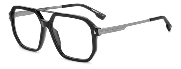 0716736977959 - Herren D2 0123 ANS Rahmen von BRILLEN Acetat Schwarz  Quadratisch