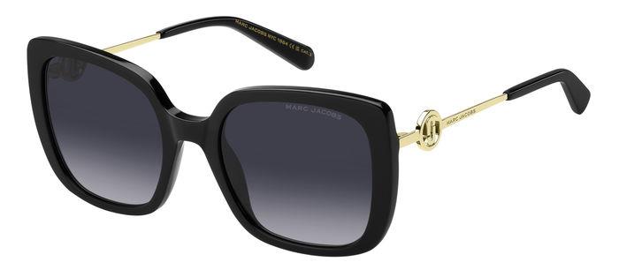 0716736978451 - Damen MARC 727 S 807 9O Gläser SONNENBRILLEN Acetat Schwarz Grau Quadratisch  Schattiert