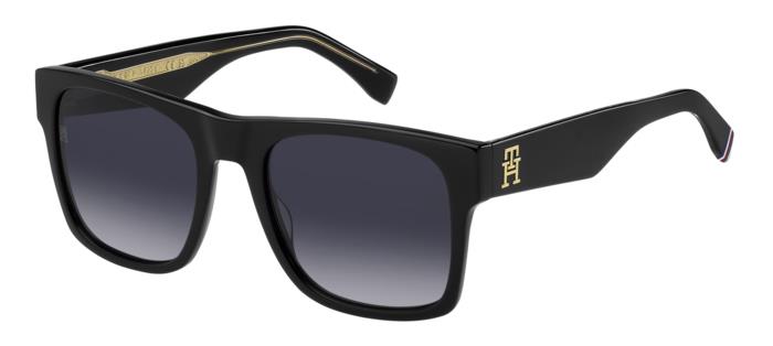 0716736981048 - Damen TH 2118 S 807 9O Gläser SONNENBRILLEN Acetat Schwarz Grau Quadratisch  Schattiert