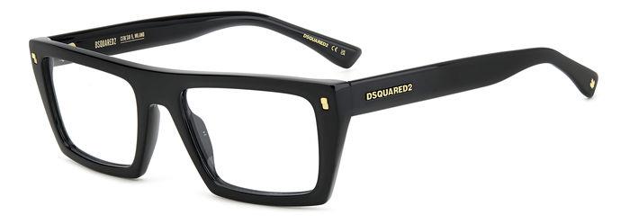 0716736983233 - Herren D2 0130 807 Rahmen von BRILLEN Acetat Schwarz  Quadratisch