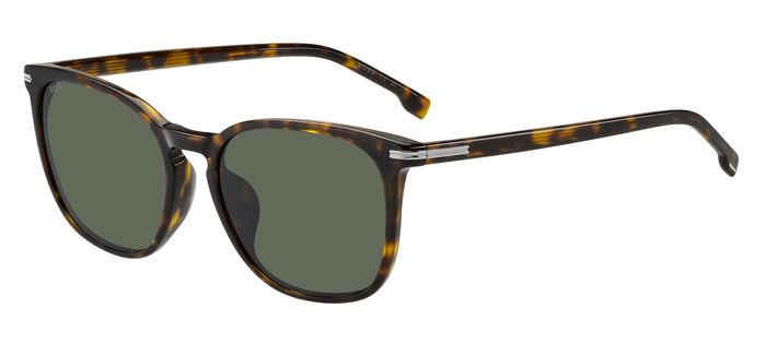 0716736983400 - Herren BOSS 1668 F SK 086 QT Gläser SONNENBRILLEN Acetat Havanna Grün Quadratisch