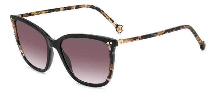 0716736984933 - Damen HER 0245 S WR7 3X Gläser SONNENBRILLEN Acetat Schwarz   Havanna Rot Quadratisch  Schattiert