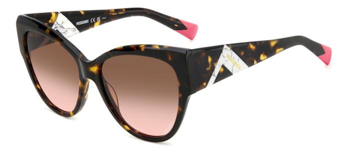 0716736985527 - Frau MIS 0171 S 086 M2 Gläser SONNENBRILLEN Acetat Havanna Braun   Pink Katzenauge  Schattiert