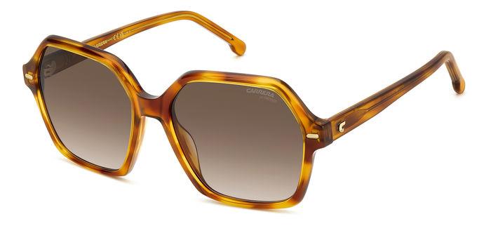 0716736988009 - Donna CARRERA 3026 S 086 HA Gläser SONNENBRILLEN Acetato Havana Marrone Squadrata Normale Sfumato