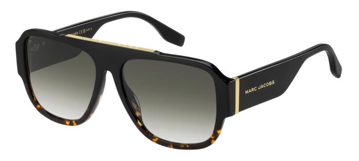 0716736988382 - Herren MARC 756 S WR7 9K Gläser SONNENBRILLEN Acetat Schwarz Multicolor Quadratisch  Schattiert