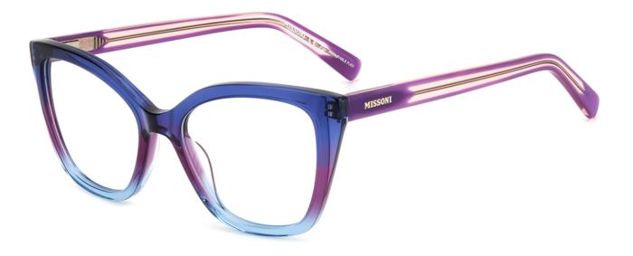 0716736988931 - Damen MIS 0184 A28 Rahmen von BRILLEN Acetat Blau  Quadratisch