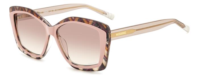 0716736989105 - Damen MIS 0187 G S Q1Z 3X Gläser SONNENBRILLEN Acetat Rosa Multicolor Geometrisch  Schattiert