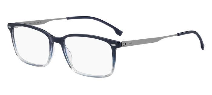 0716736989167 - Herren Boss 1643 QEU Rahmen von BRILLEN Acetat Blau  Quadratisch