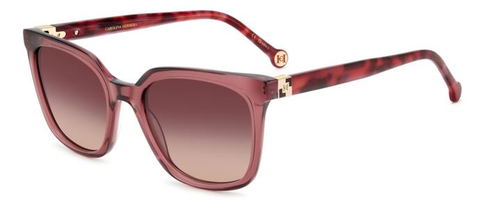 0716736991085 - Damen HER 0236 S 82U 3X Gläser SONNENBRILLEN Acetat Bordeaux Rot Quadratisch  Schattiert