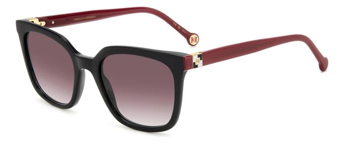 0716736991108 - Damen HER 0236 S OIT 3X Gläser SONNENBRILLEN Acetat Schwarz Rot Quadratisch  Schattiert