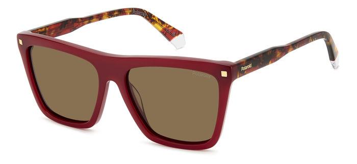 0716736993683 - Damen PLD 4164 S X LHF SP Gläser SONNENBRILLEN Acetat Bordeaux Braun Quadratisch Polarisiert