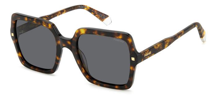 0716736993690 - Damen PLD 4165 S X 086 M9 Gläser SONNENBRILLEN Acetat Havanna Grau Quadratisch Polarisiert