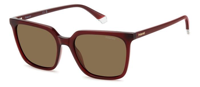 0716736995786 - Damen PLD 4163 S LHF SP Gläser SONNENBRILLEN Polycarbonat Bordeaux Braun Quadratisch Polarisiert