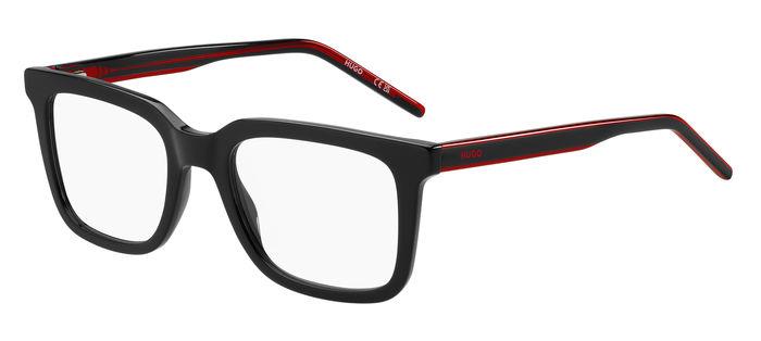 0716736996851 - Herren HG 1300 OIT Rahmen von BRILLEN Acetat Schwarz Rot  Quadratisch