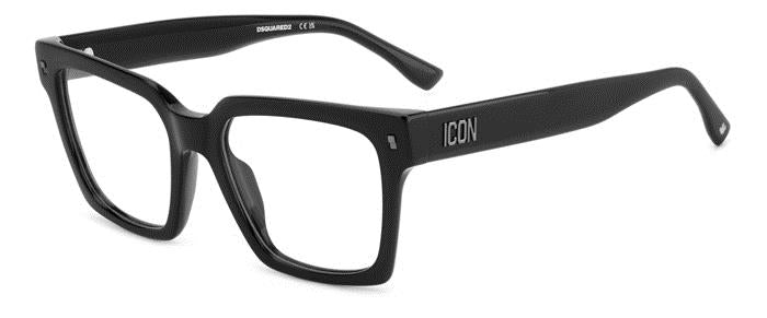 0716736999203 - Damen ICON 0019 807 Rahmen von BRILLEN Acetat Schwarz  Quadratisch