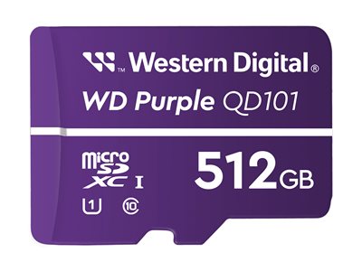 0718037874968 - Speicherkarte Purple SC QD101 WDD512G1P0C Micro-SDXC Class 10 512 GB 0718037874968 Western Digital