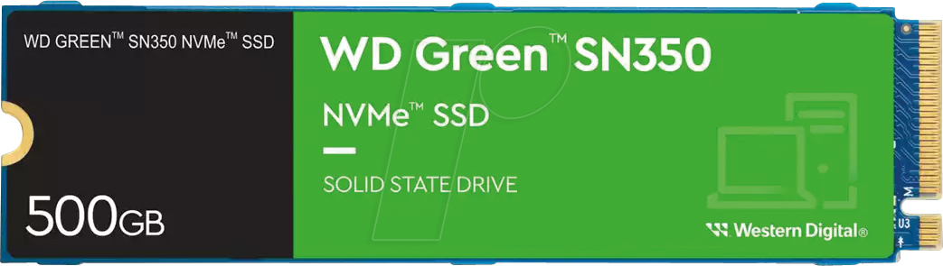 0718037880099 - Green SN350 SSD - 500GB - PCI-E 30 PCIe 30 - M2 2280