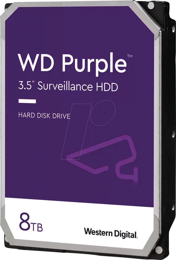 0718037889245 - Purple 85PURZ - hard drive - 8 TB - SATA 6Gb s - 8TB - Festplatten - WD85PURZ - SATA-600 - 35