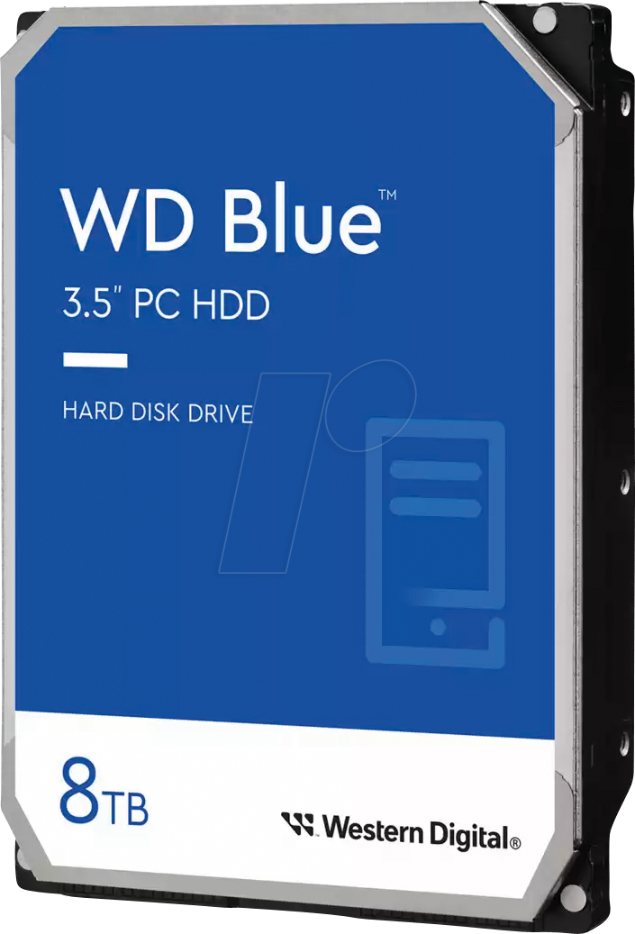 0718037898346 - Blue 80EAAZ - hard drive - 8 TB - SATA 6Gb s Festplatten - 8 TB - 35 - 5640 rpm - SATA-600 - cache