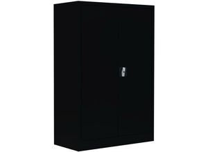 0718046708599 - Lüllmann ® - Stahl-Aktenschrank Metallschrank abschließbar Büroschrank Stahlschrank 120 x 925 x 422cm Schwarz 530329 - Schwarz