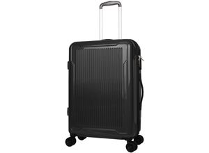 0718046711339 - Reisekoffer Schwarz Trolley Hartschale Reise Koffer 4 Doppelrollen TSA-Schloss (Koffer l) 406011