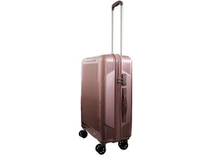 0718046711391 - Reisekoffer Rosegold Trolley Hartschale Reise Koffer 4 Doppelrollen TSA-Schloss (Koffer l) 406031