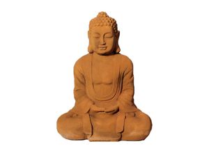 0718046712909 - - xl Buddha Figur 58cm Skulptur Steinoptik Indoor-Outdoor Buddha 406178