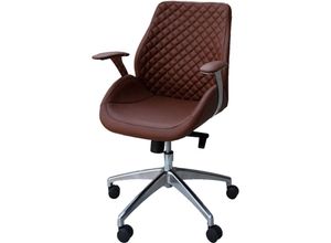 0718046713616 - Lüllmann - Bürodrehstuhl Designer Drehstuhl Chefsessel Pantera braun Racer Car Seat 212625 - braun