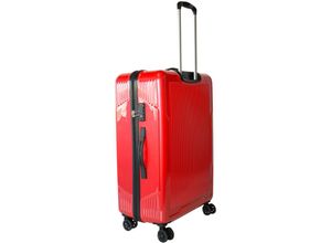 0718046714514 - Reisekoffer Rot Trolley Hartschale Reise Koffer 4 Doppelrollen TSA-Schloss (Koffer XL 406052)