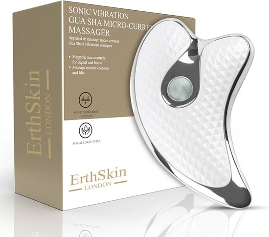 0719284894341 - ErthSkin - Mikrostrom-Massagegerät GUA SHA mit Schallschwingungen