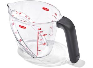 0719812002644 - OXO Messbecher abgewinkelt Stabile Messkanne mit patentierter Messskala 1 Stück - 250 ml