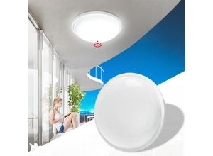 0722909779961 - Froadp - 15W Deckenleuchten für den Innenbereich Ø22cm Rund Kinderzimmer Deckenlampe Kaltweiß Leuchten mit 360° Bewegungsmelder Radar für Wohnzimmer